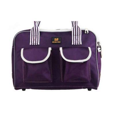 Tas Hewan Peliharaan Do Do Pet Carrier Purple Line M