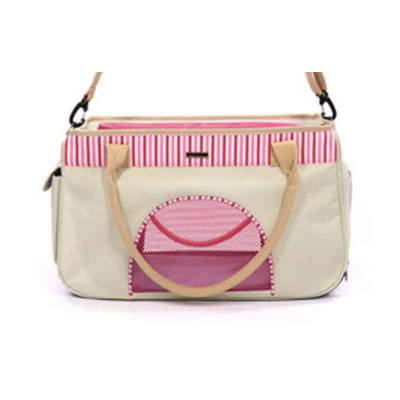 Tas Hewan Peliharaan Lerys Cream-Pink M