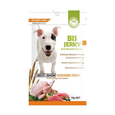 Snack Anjing BIS Jerky Chicken Strips 70 Gr