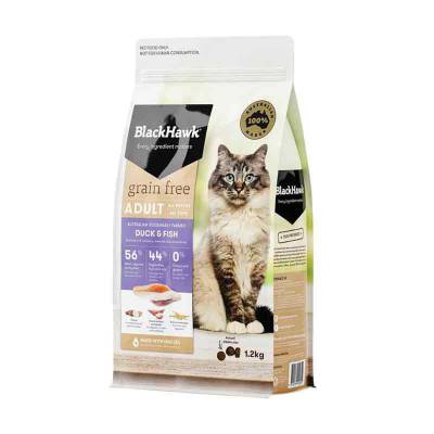 Makanan Kucing Black Hawk Cat Grain Free Duck & Fish 6 kg