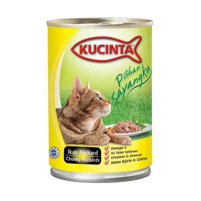 Makanan Kucing KUCINTA CHUNKY PHILCARDS 400 gram
