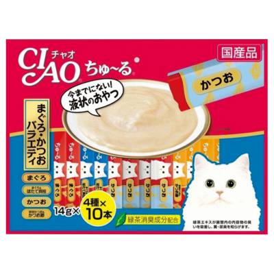 Makanan Kucing CIAO Liquid Snack Tuna Variety 40 Pcs Series II