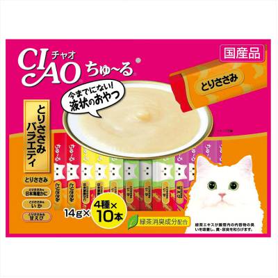 Cemilan Kucing CIAO Liquid Snack Chicken Fillet Variety 40 Pcs