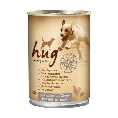 Makanan Anjing Hug Chicken with Liver 400 gram