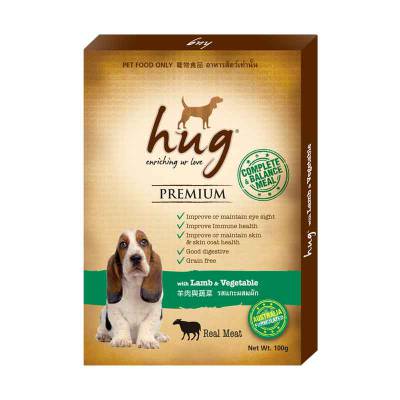 Makanan Anjing Hug with lamb and vegetable 100 gram