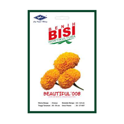 Benih MARIGOLD BEAUTIFUL (ORANGE) BISI