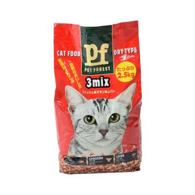 Makanan Kucing Pet Forest 3 Mix 2.5 Kg