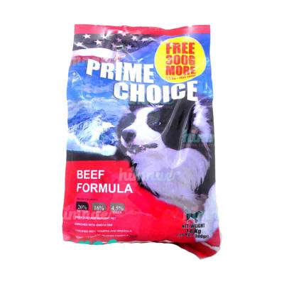 Makanan Anjing Prime Choice Beef 1.8kg