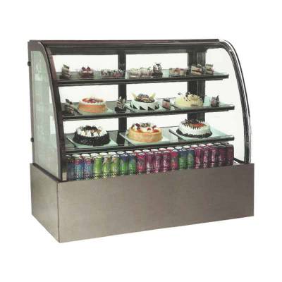 Curve Cake Showcase Stainless Steel/Alat Display Kue Model MS-CCS90 Masema