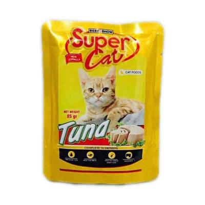 Makanan Kucing Supercat Tuna Pouch