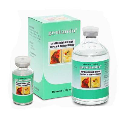 Larutan Injeksi kolera, CRD, colobaccillosis Gentamin 100 ml