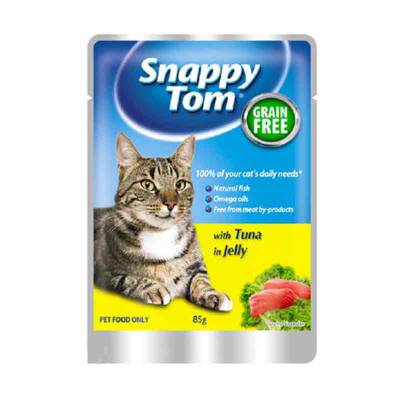 Makanan Kucing Snappy Tom Tuna In Jelly 85 gram 