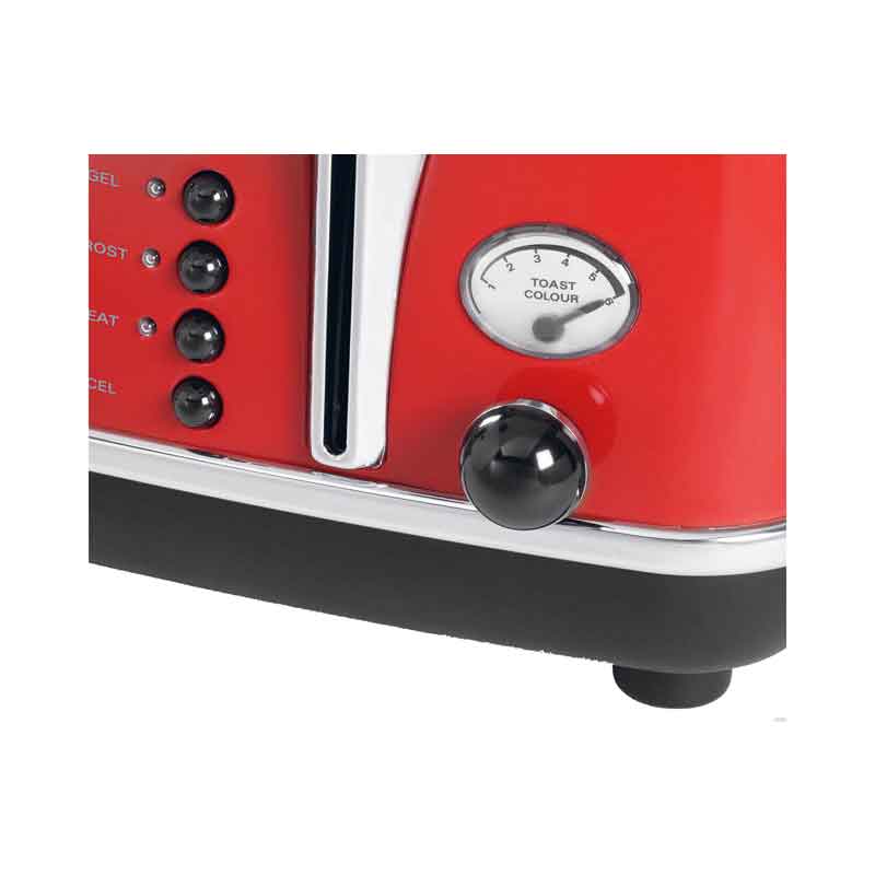  Alat Pemanggang Roti/Toaster Model CTO4003 R DeLonghi