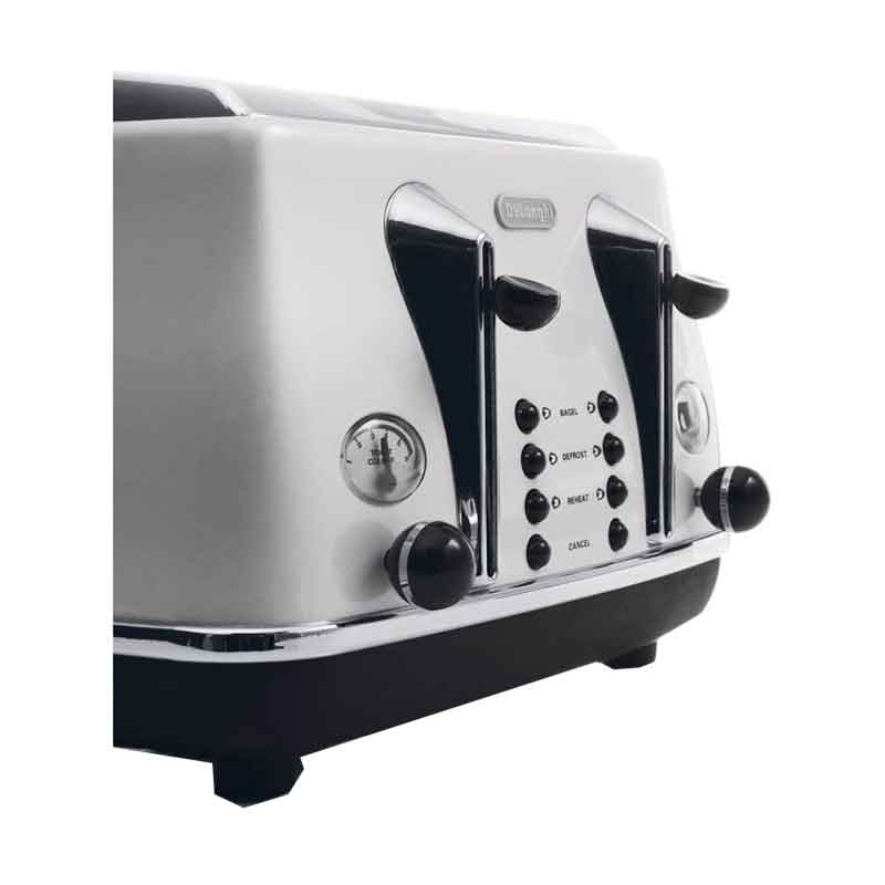  Alat Pemanggang Roti/Toaster Model CTO4003 W DeLonghi