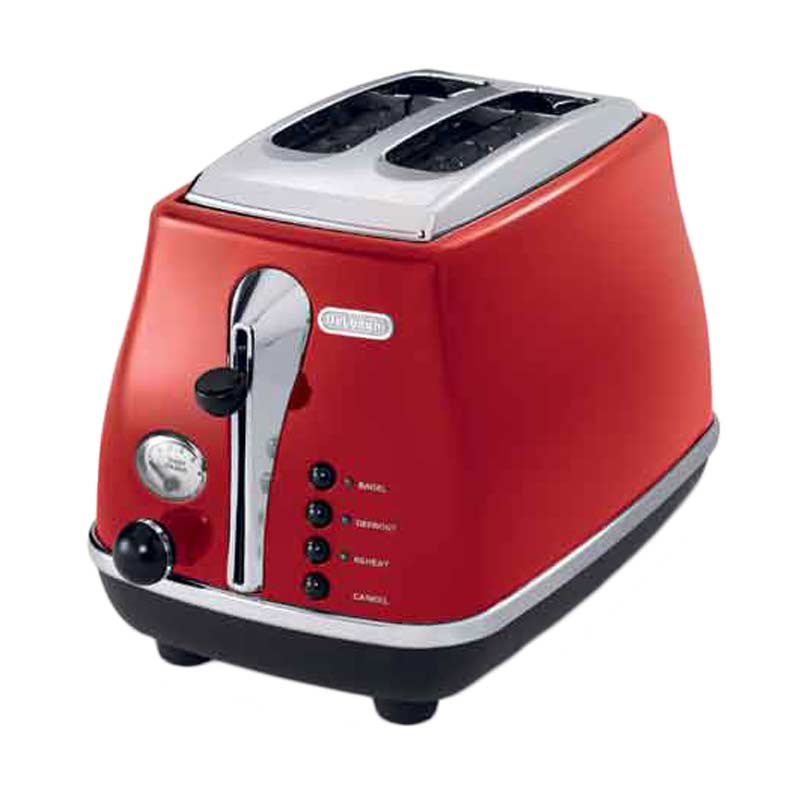  Alat Pemanggang Roti/Toaster Model CTO2003 R DeLonghi