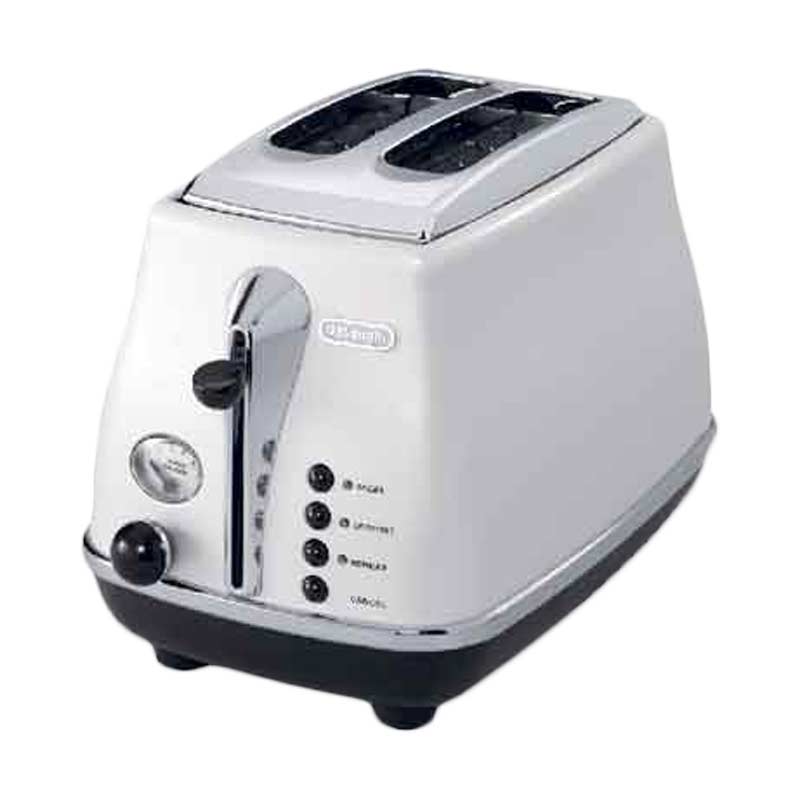  Alat Pemanggang Roti/Toaster Model CTO2003 W DeLonghi