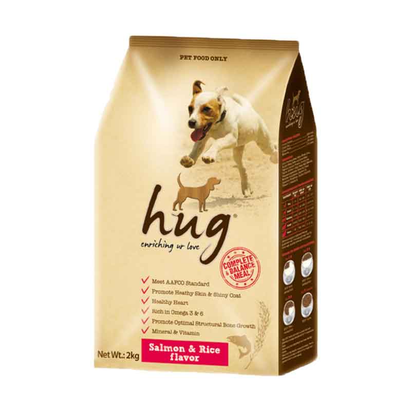 Makanan Anjing Hug Salmon and Rice 2 Kg