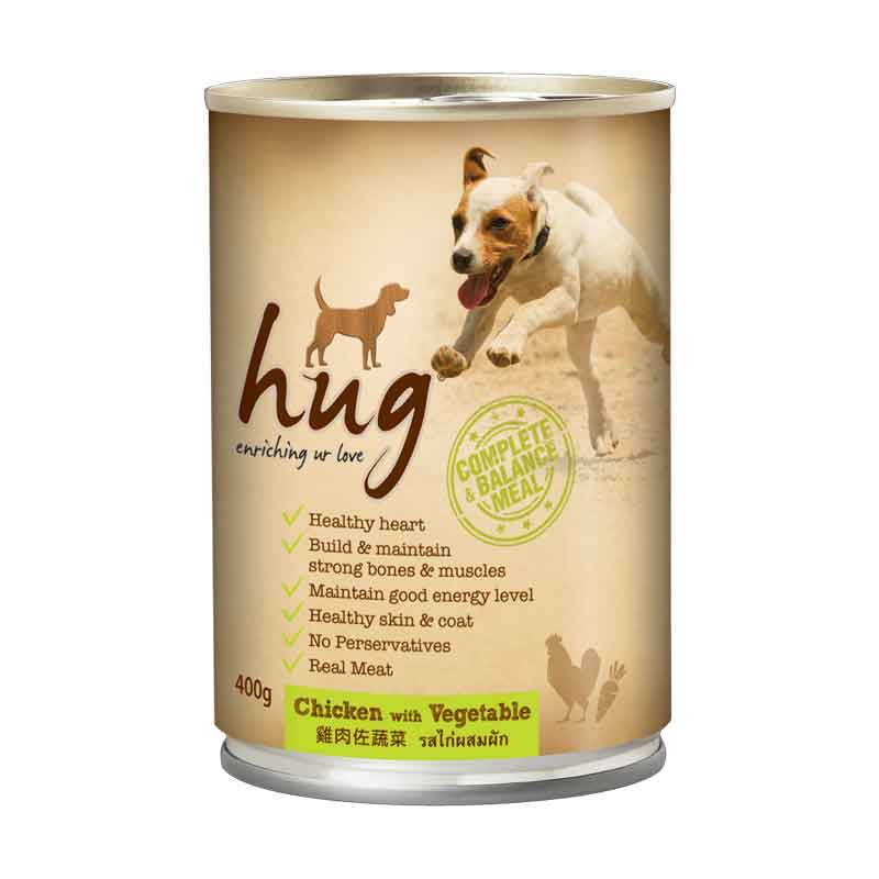 Makanan Anjing Hug Chicken with Vegetables 400 gram