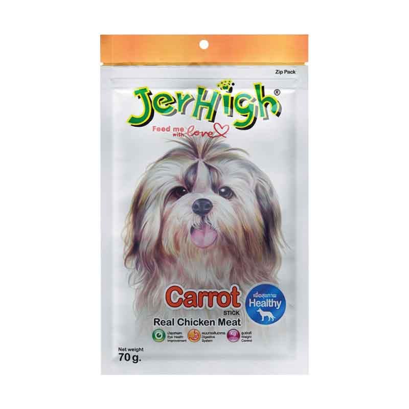 Snack Anjing Jerhigh Carrot Stick 70 gram