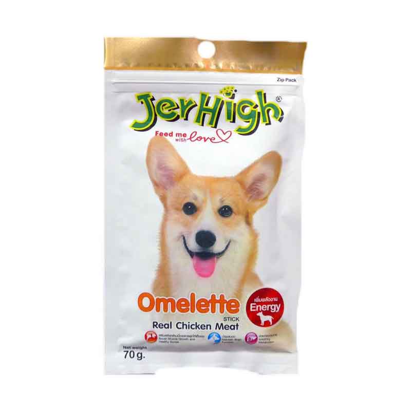 Snack Anjing Jerhigh Omelette 70 gram