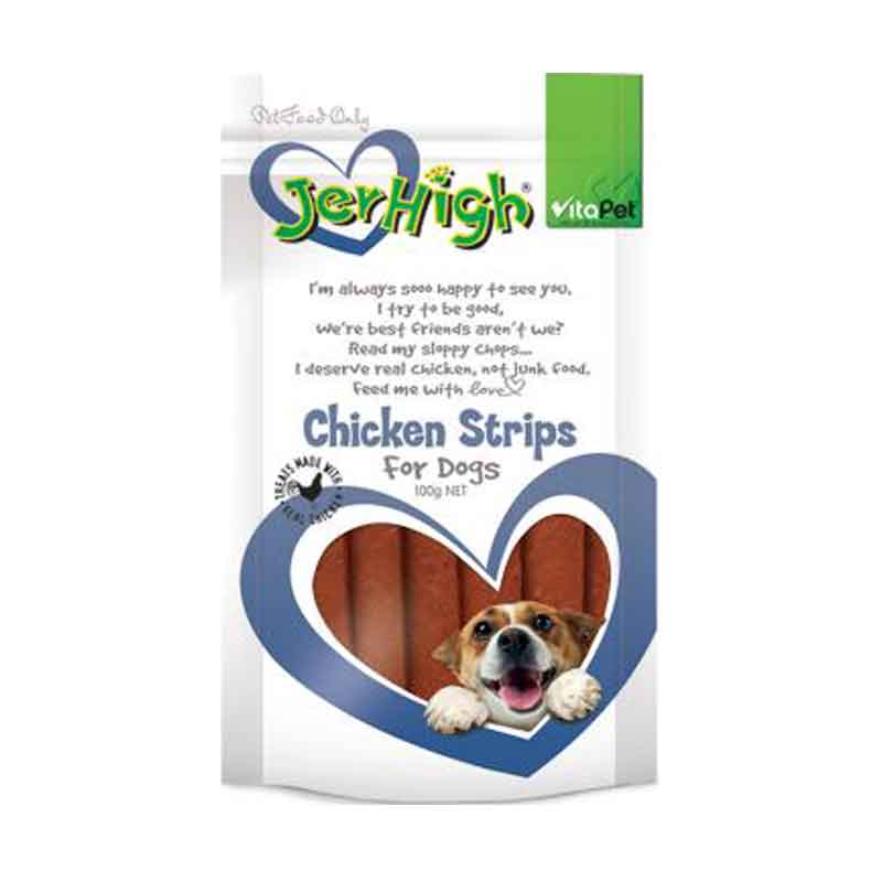 Snack Anjing Jerhigh Strips 200 gr