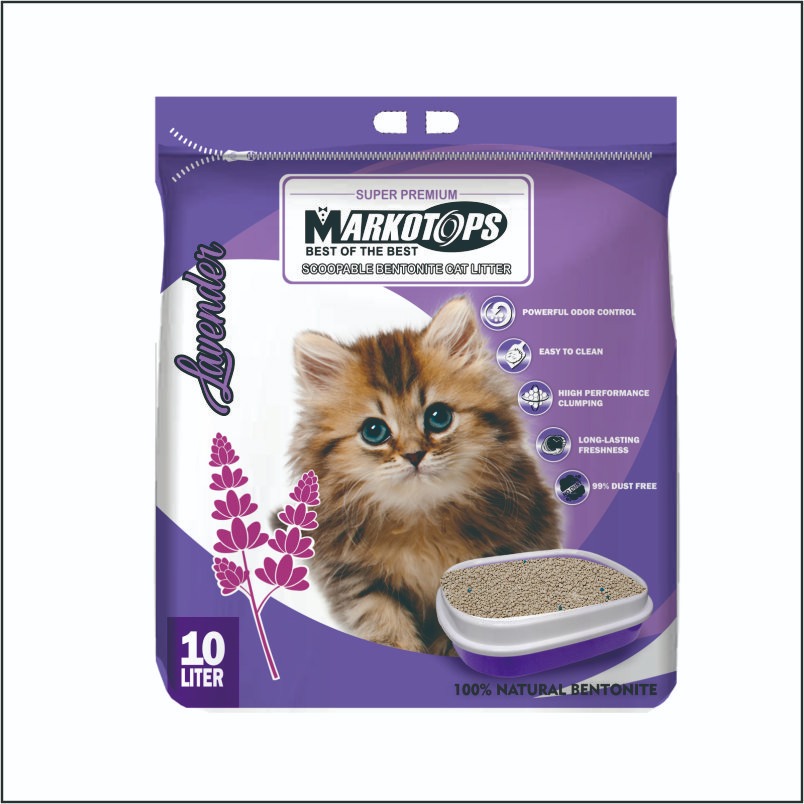 Pasir Kucing Markotop dengan Aroma Lavender 5,5 L