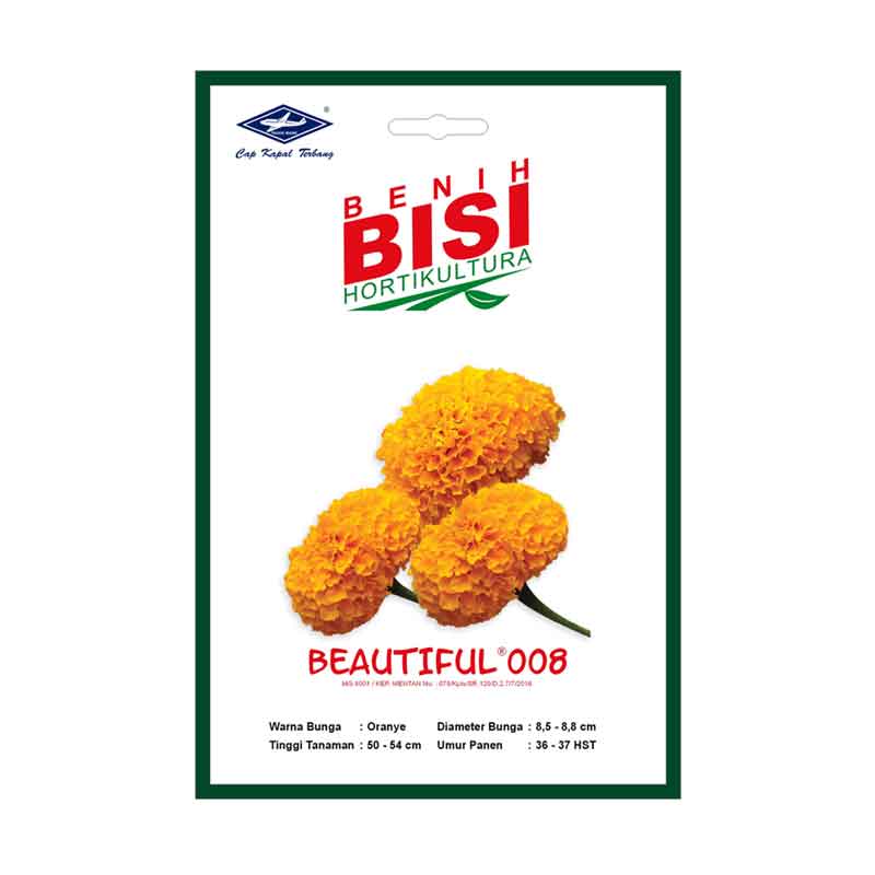 Benih MARIGOLD BEAUTIFUL (ORANGE) BISI