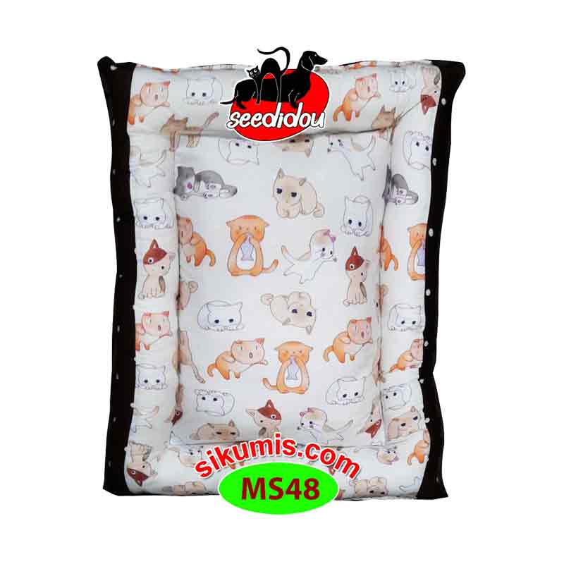 Kasur Anjing MS48 60X75CM Motif Kitty