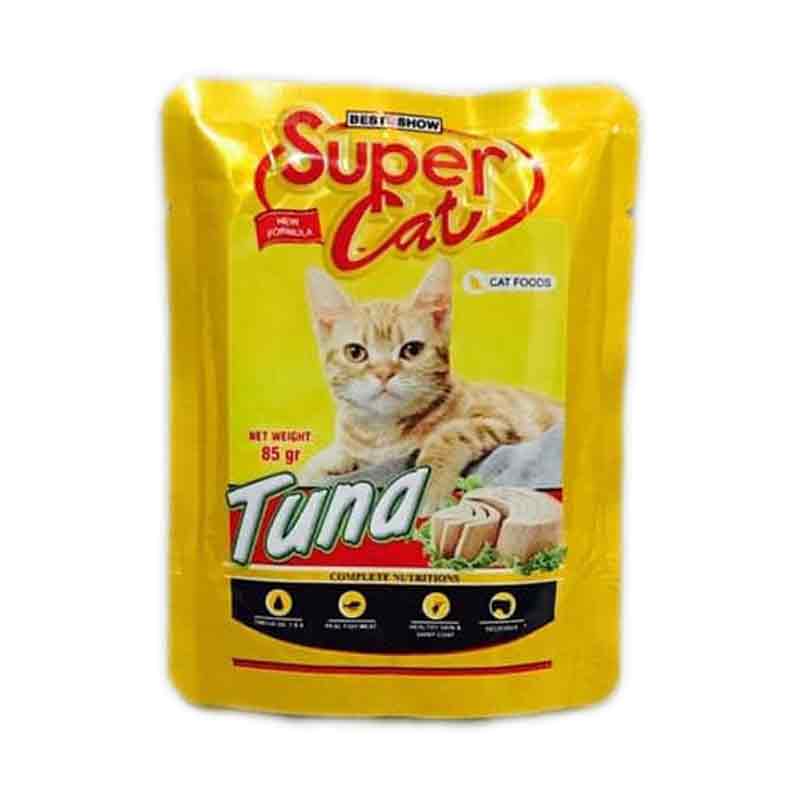 Makanan Kucing Supercat Tuna Pouch