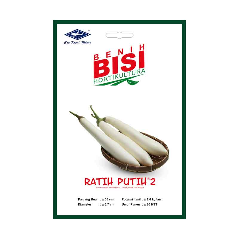 Benih Terong Ratih Putih 2 F1 (BISI)