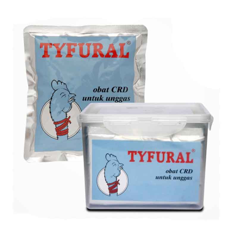 Obat Pernapasan Kronik CRD Unggas Tyfural 1 Kg