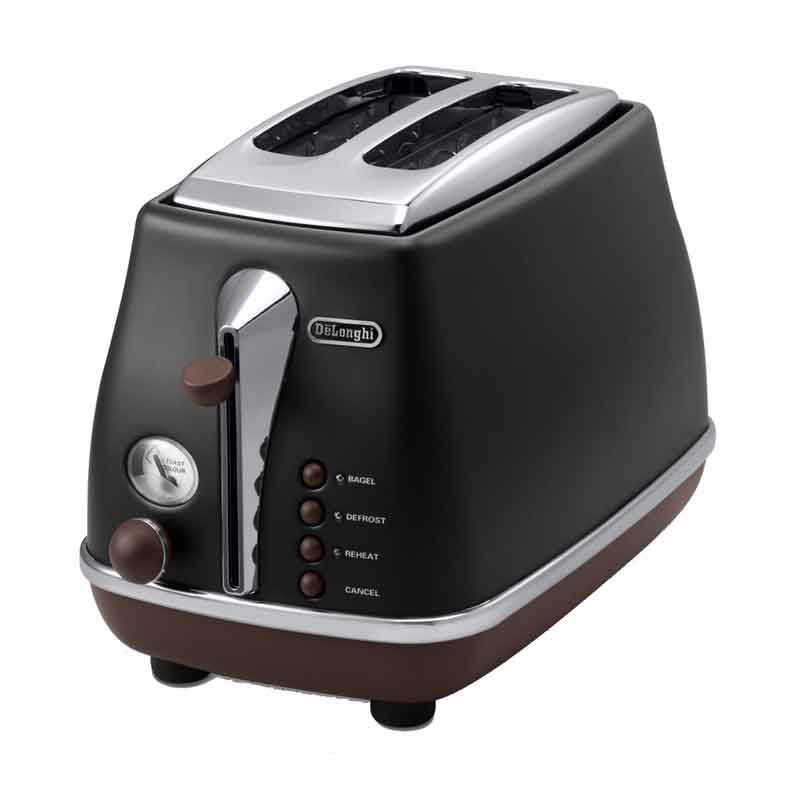  Alat Pemanggang Roti/Toaster Model CTOV2003 BK DeLonghi