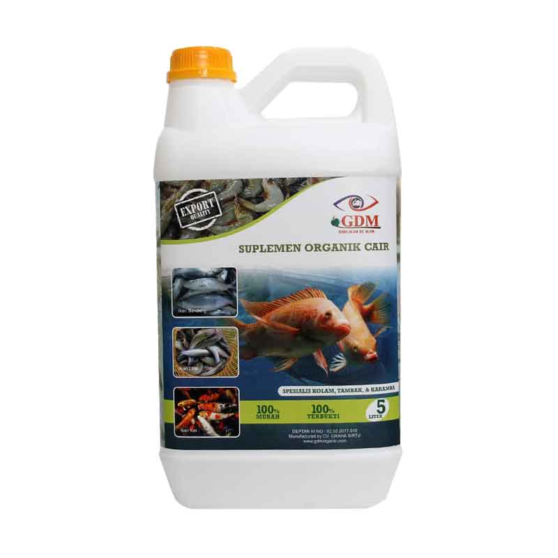 GDM Suplemen Organik Cair-Kolam Tambak & Keramba (5 liter)